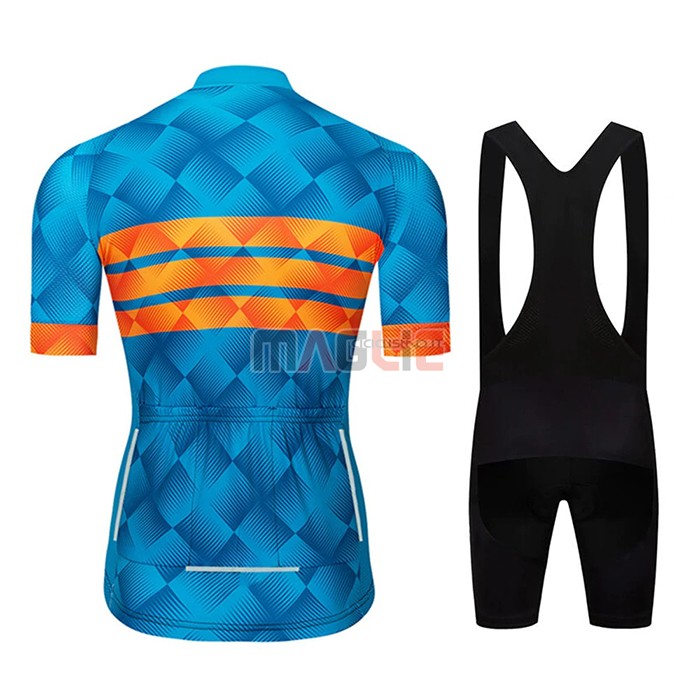 Maglia Le Col Manica Corta 2020 Blu Arancione